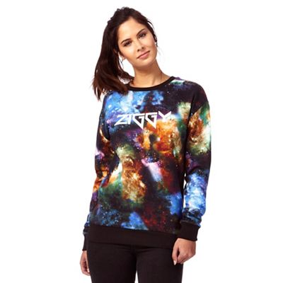 H! by Henry Holland Multi-coloured galactic print sweater
